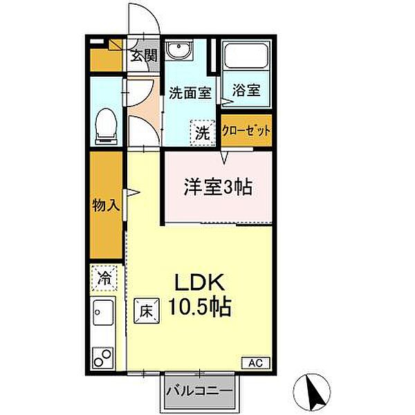 レセンテG・T 101｜鳥取県米子市皆生3丁目(賃貸アパート1LDK・1階・37.53㎡)の写真 その2