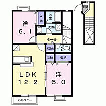 サニーヒルＢ 202 ｜ 鳥取県米子市新開7丁目5-19（賃貸アパート2LDK・2階・63.30㎡） その2