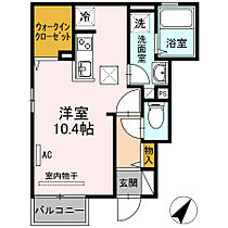 SEJOUR WIT 旗ヶ崎 101 ｜ 鳥取県米子市旗ヶ崎1丁目20-1（賃貸アパート1R・1階・30.29㎡） その2