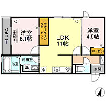 ライフステージ　B棟 202 ｜ 鳥取県米子市中島1丁目1-57（賃貸アパート2LDK・2階・51.84㎡） その2