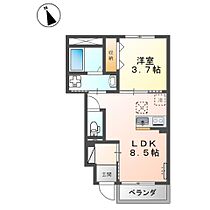 サンテラス 105 ｜ 鳥取県米子市両三柳（賃貸アパート1LDK・1階・31.19㎡） その2