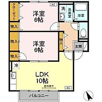 アーバンスクエアB 203 ｜ 鳥取県米子市上福原7丁目2-41（賃貸アパート2LDK・2階・55.20㎡） その2