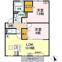 ルポルトボヌール 102 ｜ 鳥取県米子市皆生5丁目17-31（賃貸アパート2LDK・1階・62.10㎡） その2