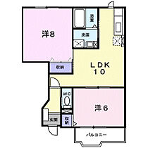 ノイブリーゼ 105 ｜ 鳥取県米子市西福原3丁目12-33（賃貸アパート2LDK・1階・51.79㎡） その2