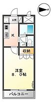 パークサイドしみず 202 ｜ 鳥取県境港市清水町（賃貸アパート1K・2階・25.57㎡） その2