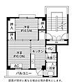 ビレッジハウス当成東2号棟2階2.9万円