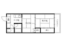 深草コーポの間取図画像