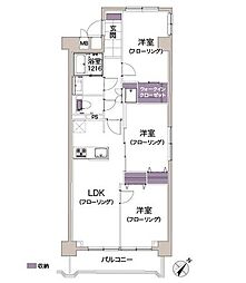 ニューハウス西葛西 3LDKの間取図画像