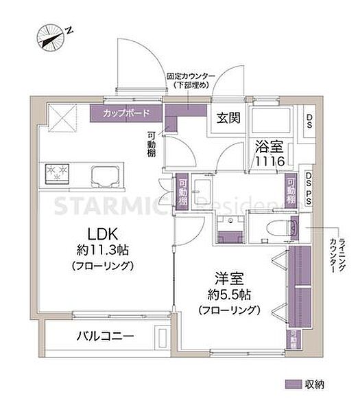 間取りを拡大表示