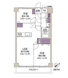 ライオンズマンション大倉山 2LDKの間取図画像