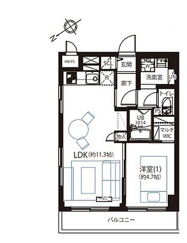 間取り 五反田永谷タウンプラザ 7階/-