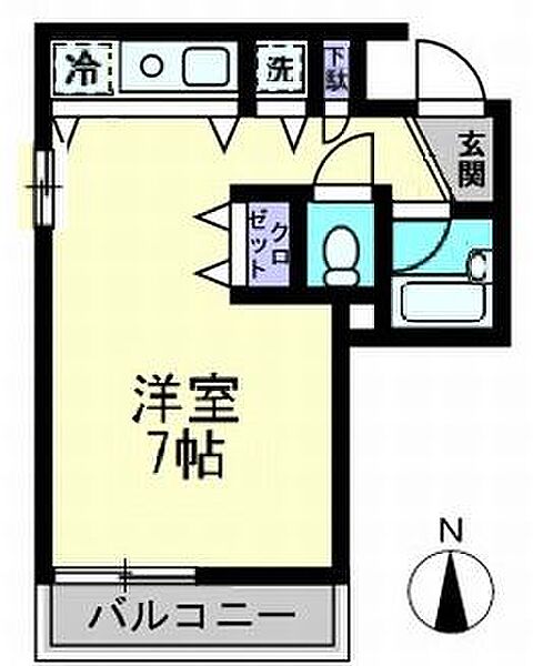 香川県高松市藤塚町２丁目(賃貸マンション1R・2階・23.98㎡)の写真 その4