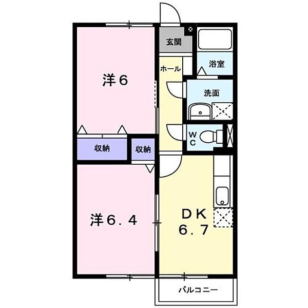 香川県坂出市西大浜北４丁目(賃貸アパート2DK・1階・46.13㎡)の写真 その2