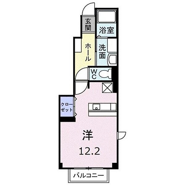 香川県高松市勅使町(賃貸アパート1R・2階・33.15㎡)の写真 その4