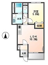 グラン　フェリシア　I  ｜ 香川県高松市六条町（賃貸アパート1LDK・1階・40.82㎡） その2