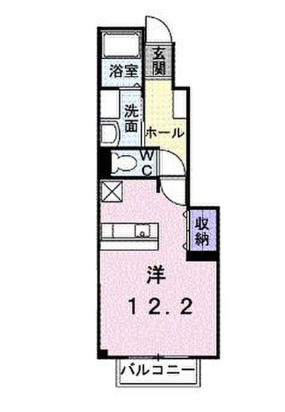 香川県坂出市久米町１丁目(賃貸アパート1K・1階・33.15㎡)の写真 その2