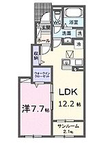 香川県高松市仏生山町甲（賃貸アパート1LDK・1階・50.14㎡） その2