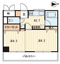 香川県高松市井口町（賃貸マンション2K・8階・32.32㎡） その2