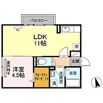 香川県高松市林町（賃貸アパート1LDK・1階・37.77㎡） その2