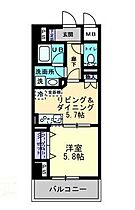 香川県高松市常磐町２丁目（賃貸マンション1DK・6階・35.05㎡） その2