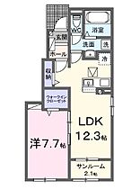 香川県高松市多肥下町（賃貸アパート1LDK・1階・50.14㎡） その2