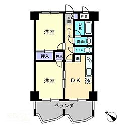 間取図画像 2DK
