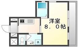 高松琴平電気鉄道琴平線 瓦町駅 徒歩4分の賃貸マンション 4階1Kの間取り