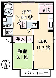 高松琴平電気鉄道長尾線 池戸駅 徒歩15分の賃貸アパート 1階2LDKの間取り