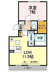 高松琴平電気鉄道琴平線 三条駅 徒歩11分の賃貸アパート 3階1LDKの間取り