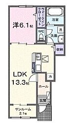 間取図画像 1LDK