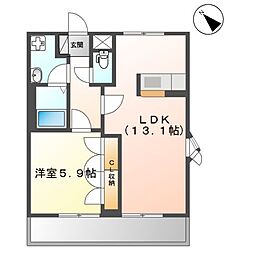 間取図画像 1LDK