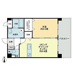 エストレーラ 2階1LDKの間取り