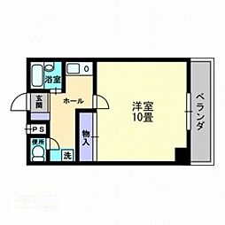 ロゼ三条 1Kの間取図画像