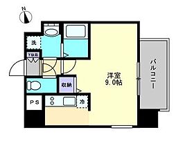 S-FORT高松中野町 ワンルームの間取図画像