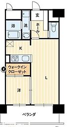 アルファレガロ高松駅前 1LDKの間取図画像