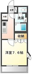 フランドール.M 1Kの間取図画像