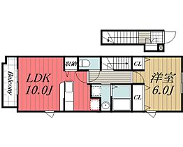 千葉県千葉市中央区葛城2丁目（賃貸アパート1LDK・2階・42.80㎡） その2