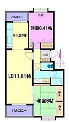 間取図画像 2LDK