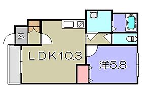 スターテラス白鳥  ｜ 滋賀県東近江市札の辻２丁目（賃貸アパート1LDK・1階・40.39㎡） その2