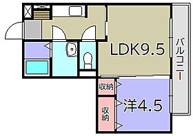 セジュールジュン  ｜ 滋賀県東近江市八日市本町（賃貸マンション1LDK・2階・36.43㎡） その2