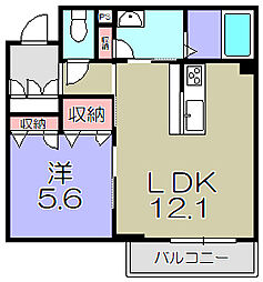 間取図画像 1LDK