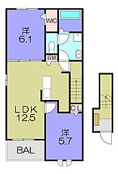 間取図画像 2LDK