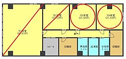 フクダ不動産堺筋本町ビルの間取図画像