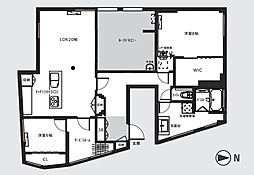 徳原マンションの間取図画像