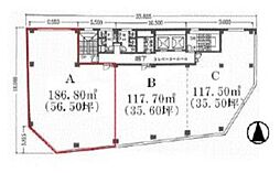 靱イーストビルの間取図画像