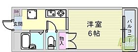 メゾン鈴蘭台南  ｜ 兵庫県神戸市北区鈴蘭台南町2丁目（賃貸アパート1K・1階・19.25㎡） その2