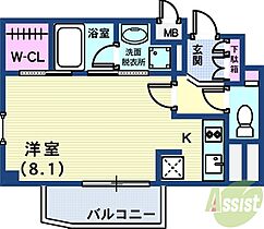 ベルフェリーク新神戸  ｜ 兵庫県神戸市中央区熊内橋通5丁目（賃貸マンション1K・9階・28.65㎡） その2