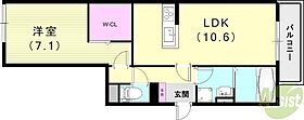 ザ・アパートメント谷上  ｜ 兵庫県神戸市北区谷上東町20-11（賃貸アパート1LDK・3階・45.90㎡） その2