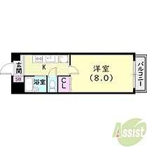 ウェルステイツ  ｜ 兵庫県神戸市兵庫区永沢町3丁目（賃貸マンション1K・4階・25.50㎡） その2