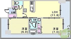 エステムプラザ神戸西Vミラージュ  ｜ 兵庫県神戸市兵庫区西宮内町（賃貸マンション2LDK・2階・53.76㎡） その2